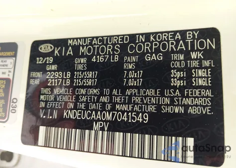 2021 Kia Seltos S z USA, uszkodzony, nr VIN KNDEUCAA0M7041549